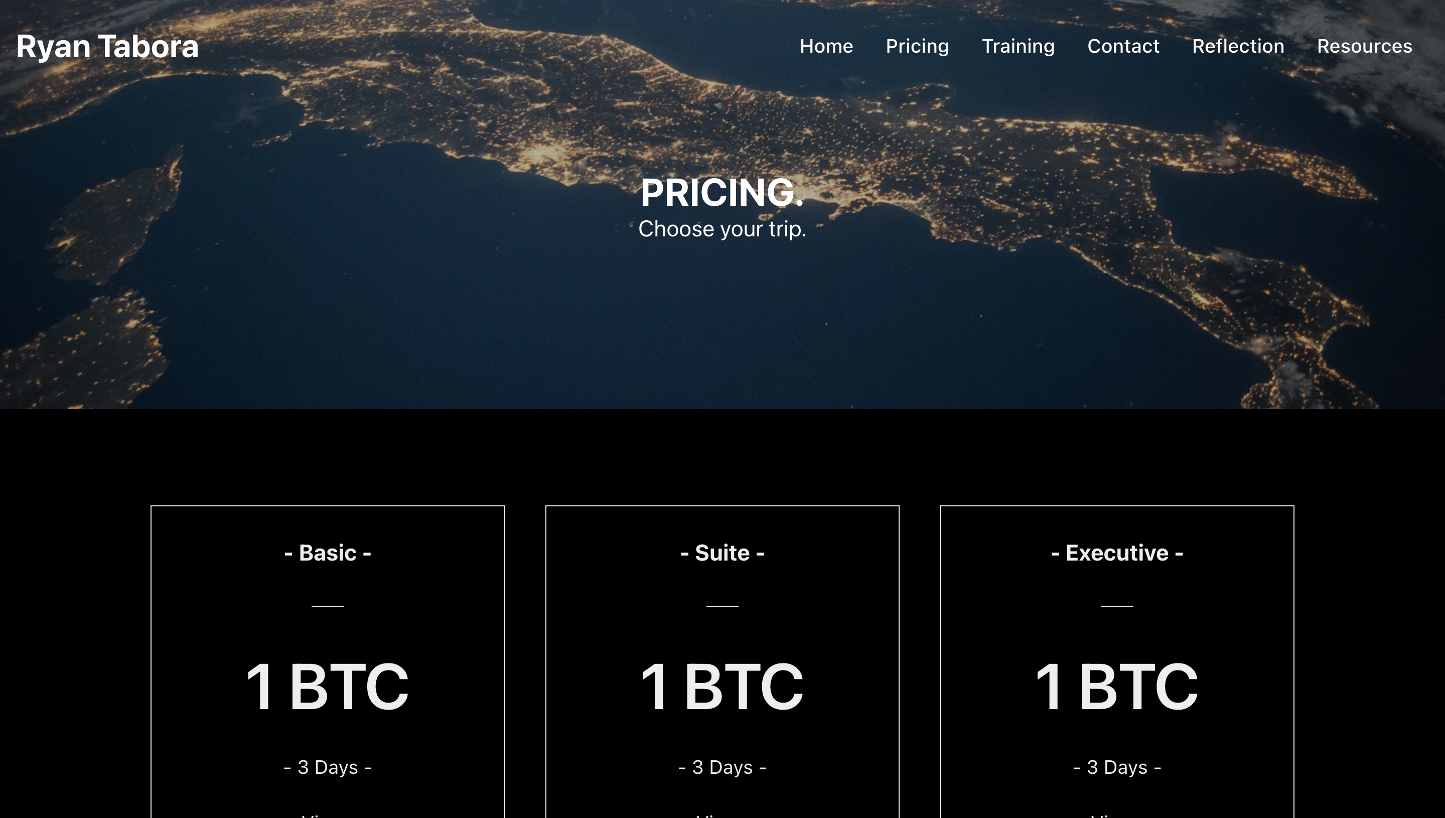 Website Pricing Tab Preview